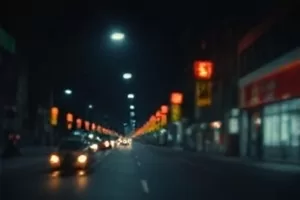 《暴雨将至时》城市积水街道剧照
